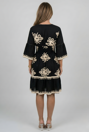 Piper Dawson | Embroidered Midi Summer Dress