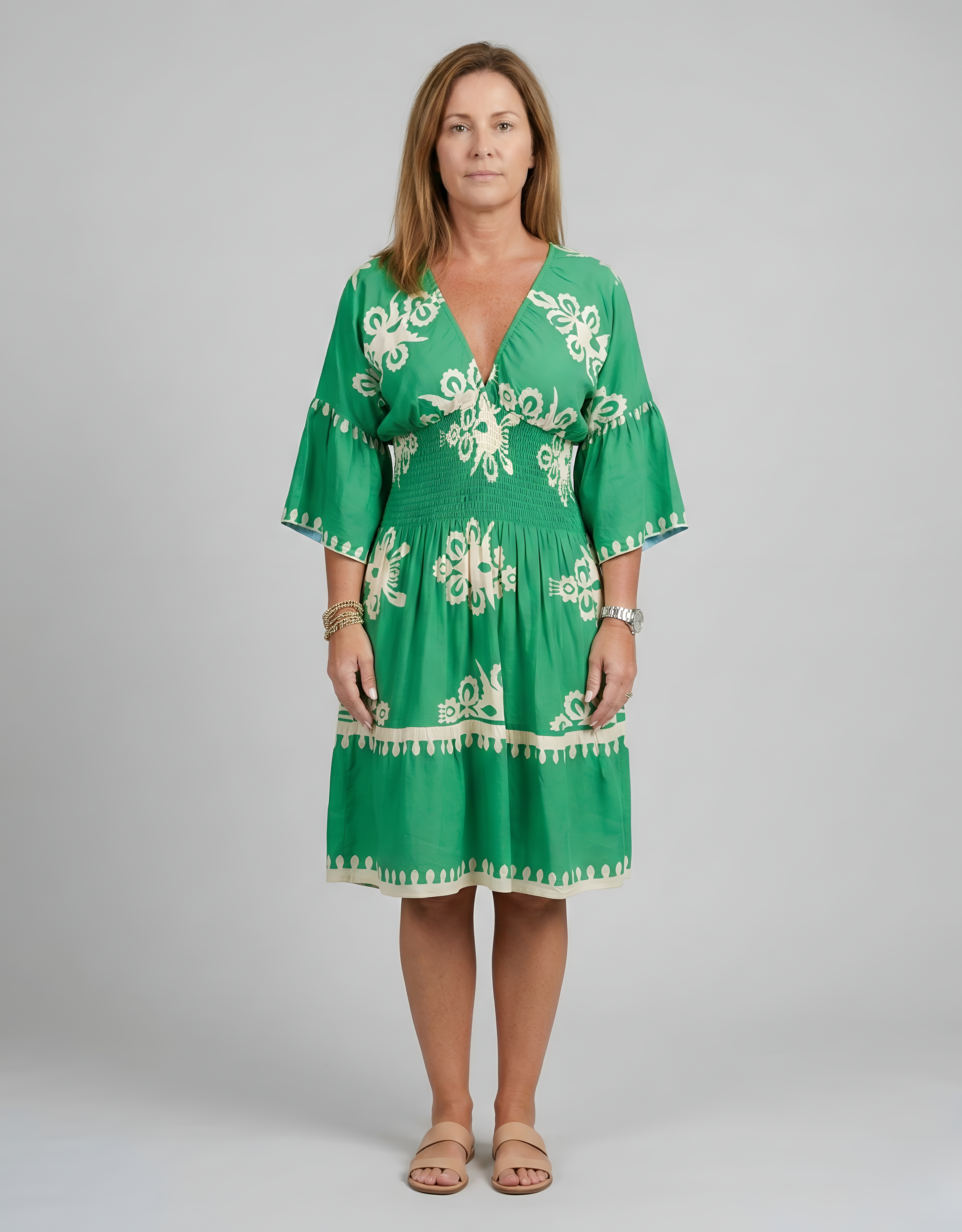 Piper Dawson | Embroidered Midi Summer Dress