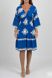 Piper Dawson | Embroidered Midi Summer Dress