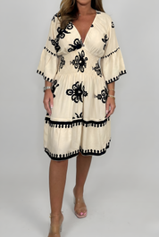 Piper Dawson | Embroidered Midi Summer Dress