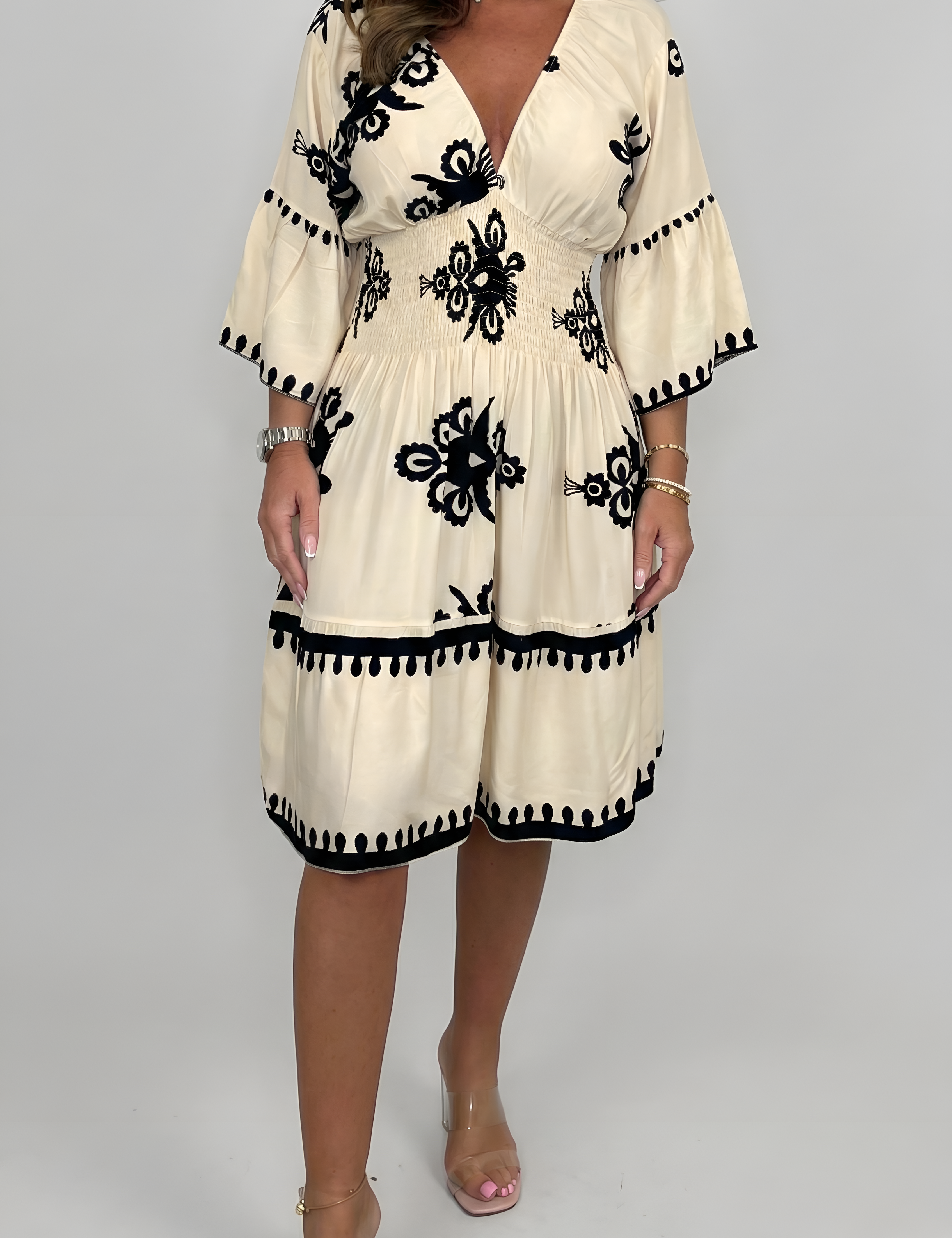 Piper Dawson | Embroidered Midi Summer Dress