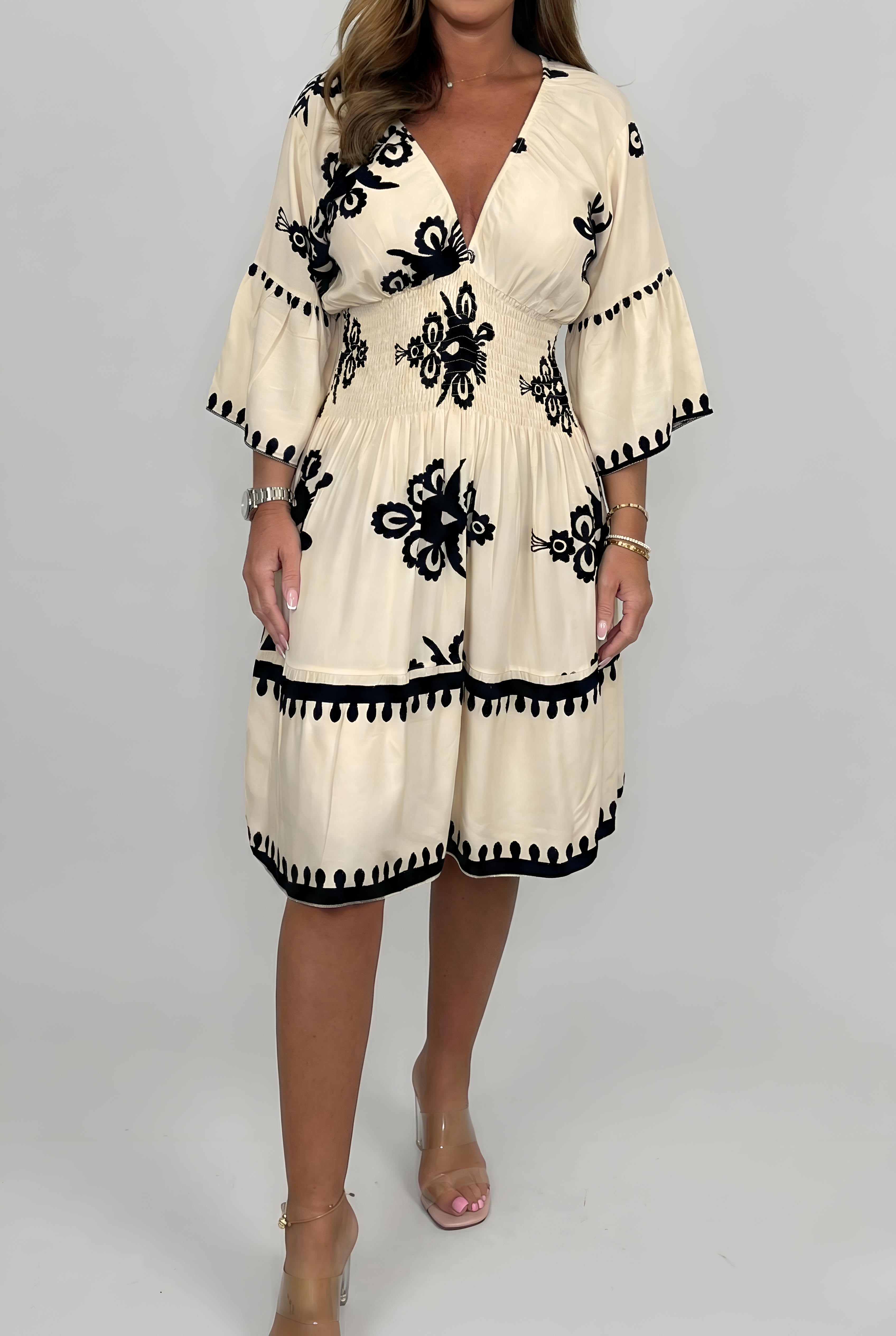 Piper Dawson | Embroidered Midi Summer Dress