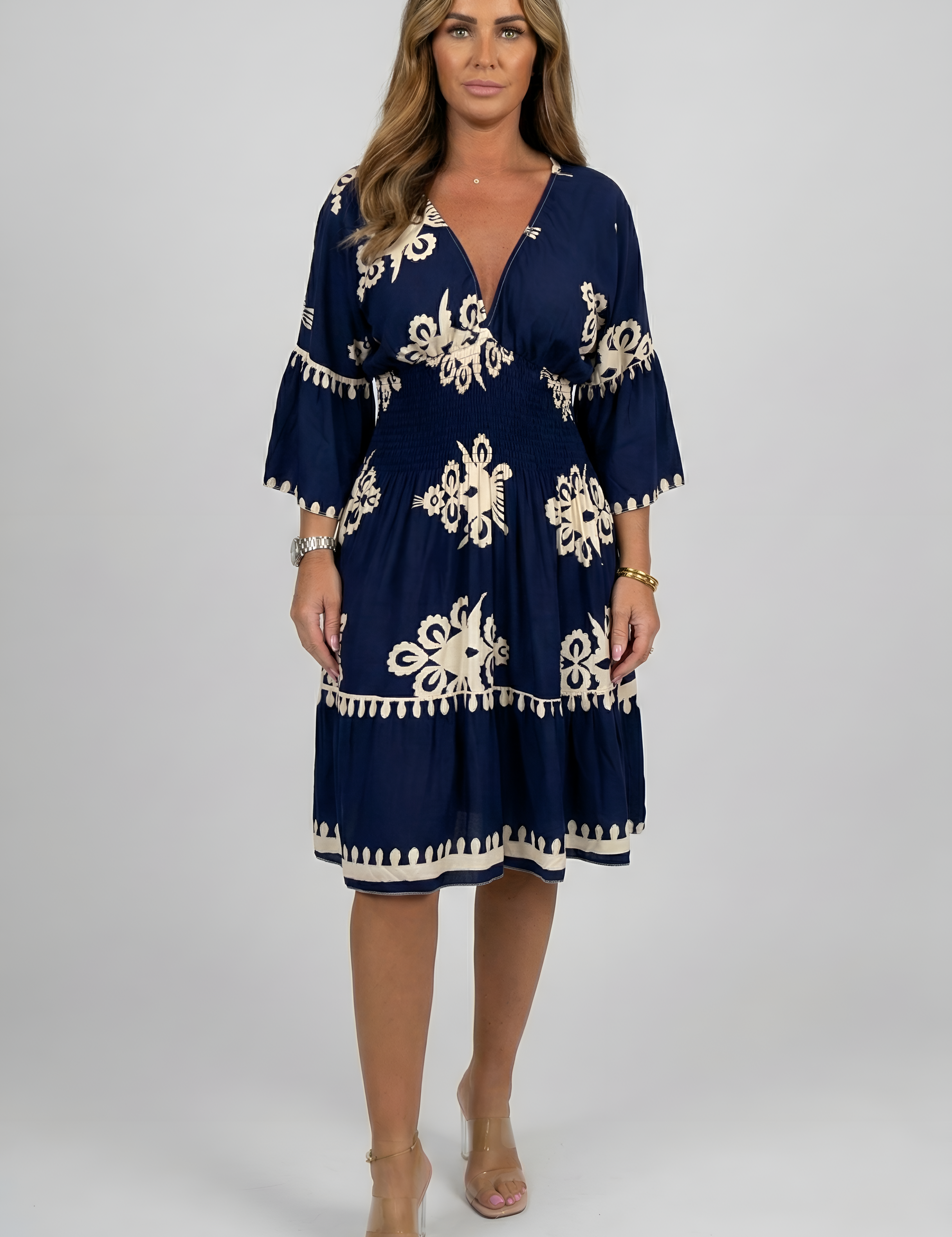 Piper Dawson | Embroidered Midi Summer Dress