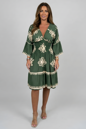 Piper Dawson | Embroidered Midi Summer Dress