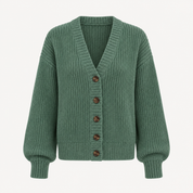 Poppy Edwards | Knitted Button-Front Cardigan