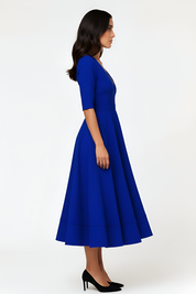 Quinn Sinclair | V-neck Midi Wedding Dress