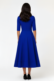 Quinn Sinclair | V-neck Midi Wedding Dress