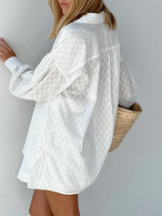 Quinn Whitmore | Embroidered Shirt & Shorts Set