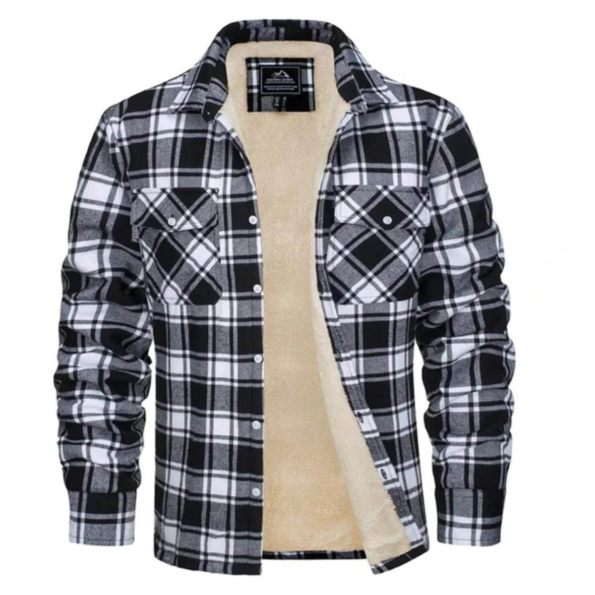 Sebastian Moreau | Plaid Sherpa Shirt Jacket with Rugged Warmth