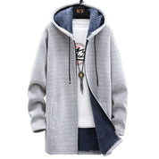 Reuben Stanhope | Longline Mens Jacket With Fleece-Lined Hood