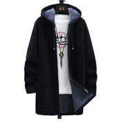 Reuben Stanhope | Longline Mens Jacket With Fleece-Lined Hood