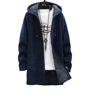 Reuben Stanhope | Longline Mens Jacket With Fleece-Lined Hood