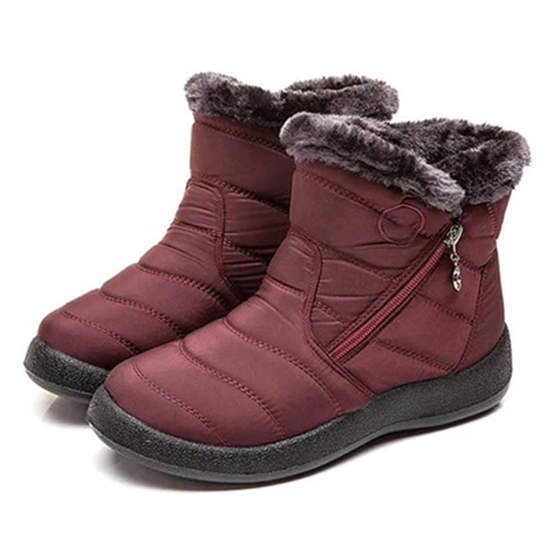 Freya Sanderson | Cozy Snow Boots For Women with Faux-Fur Trim