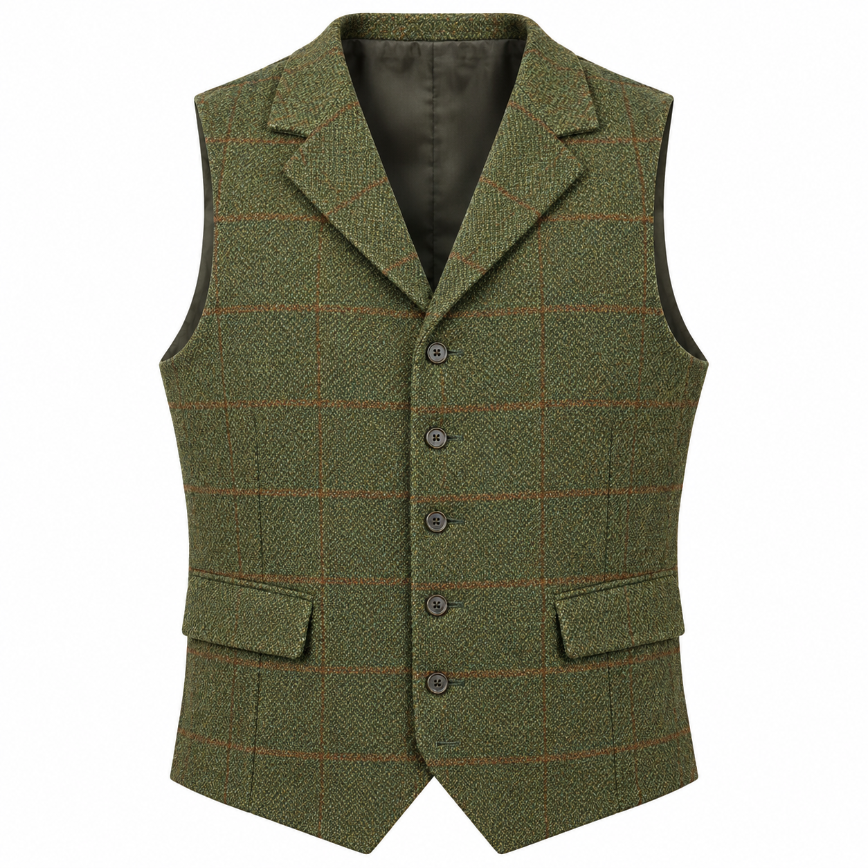Reginald Ashford | Men's Plaid Tweed Gilet – Heritage Herringbone