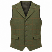 Reginald Ashford | Men's Plaid Tweed Gilet – Heritage Herringbone