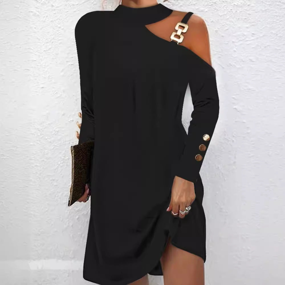 Rosalind Holloway | Cold-Shoulder Mini Dress