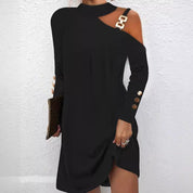 Rosalind Holloway | Cold-Shoulder Mini Dress