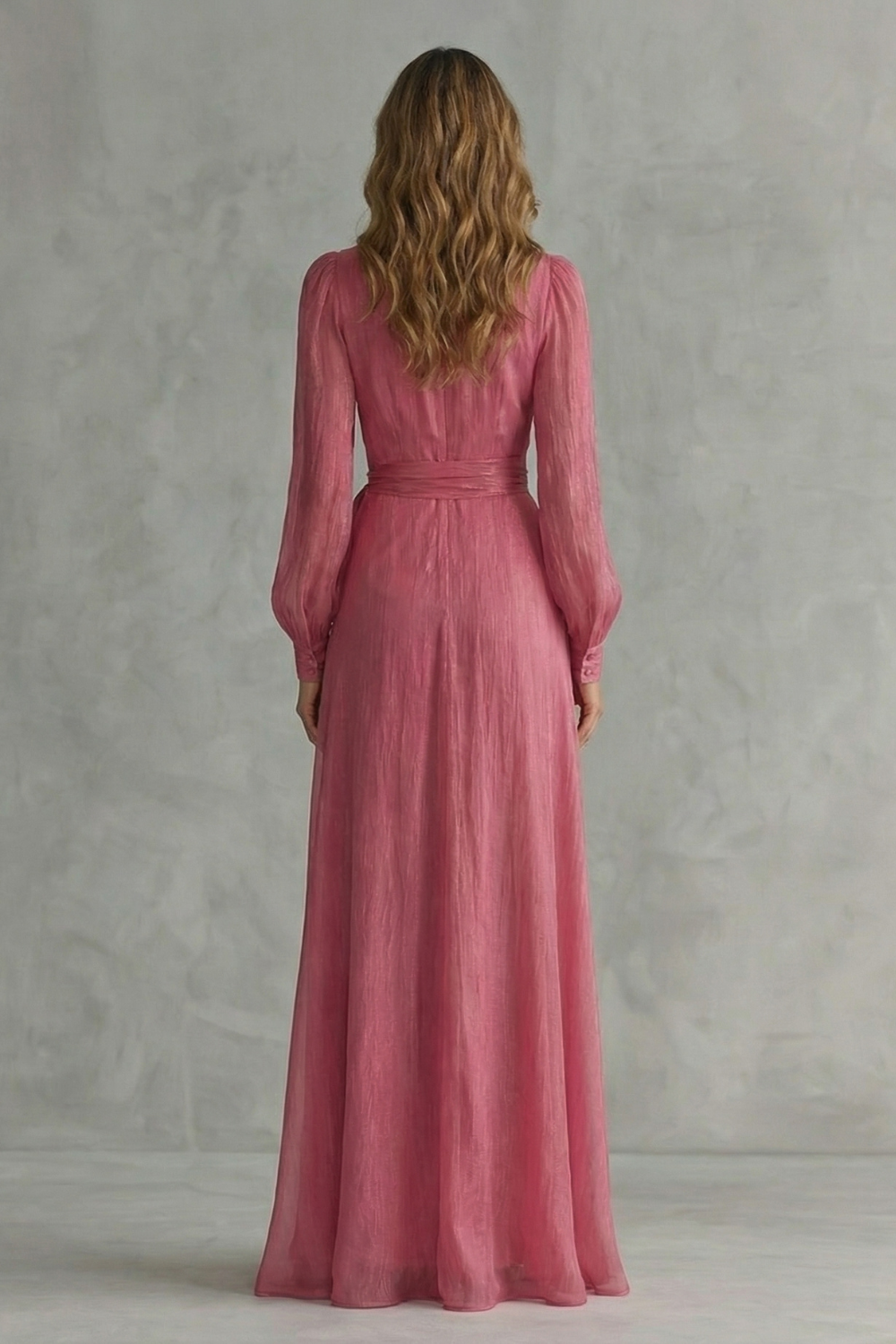 Arabella Voss | Rosénelle Flowing Chiffon Wrap Maxi Dress