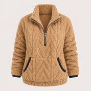 Rosie Thompson | Quarter-Zip Plush Fleece Pullover