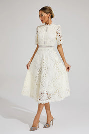 Ruby Hayes | Lace A-Line Midi Wedding Dress