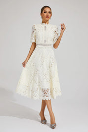 Ruby Hayes | Lace A-Line Midi Wedding Dress