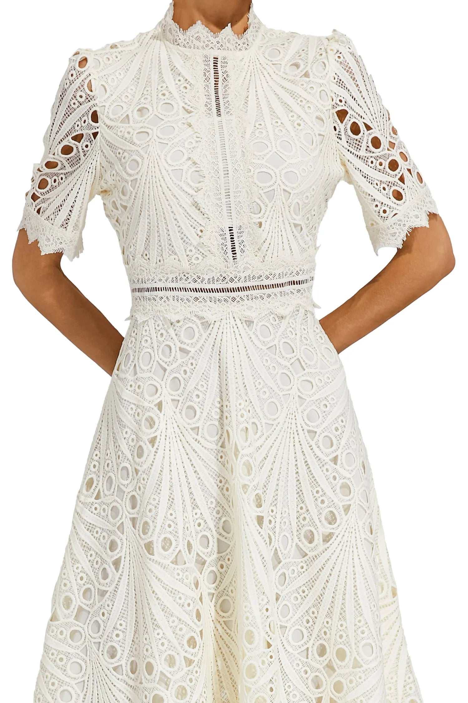 Ruby Hayes | Lace A-Line Midi Wedding Dress