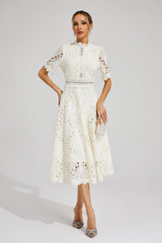 Ruby Hayes | Lace A-Line Midi Wedding Dress