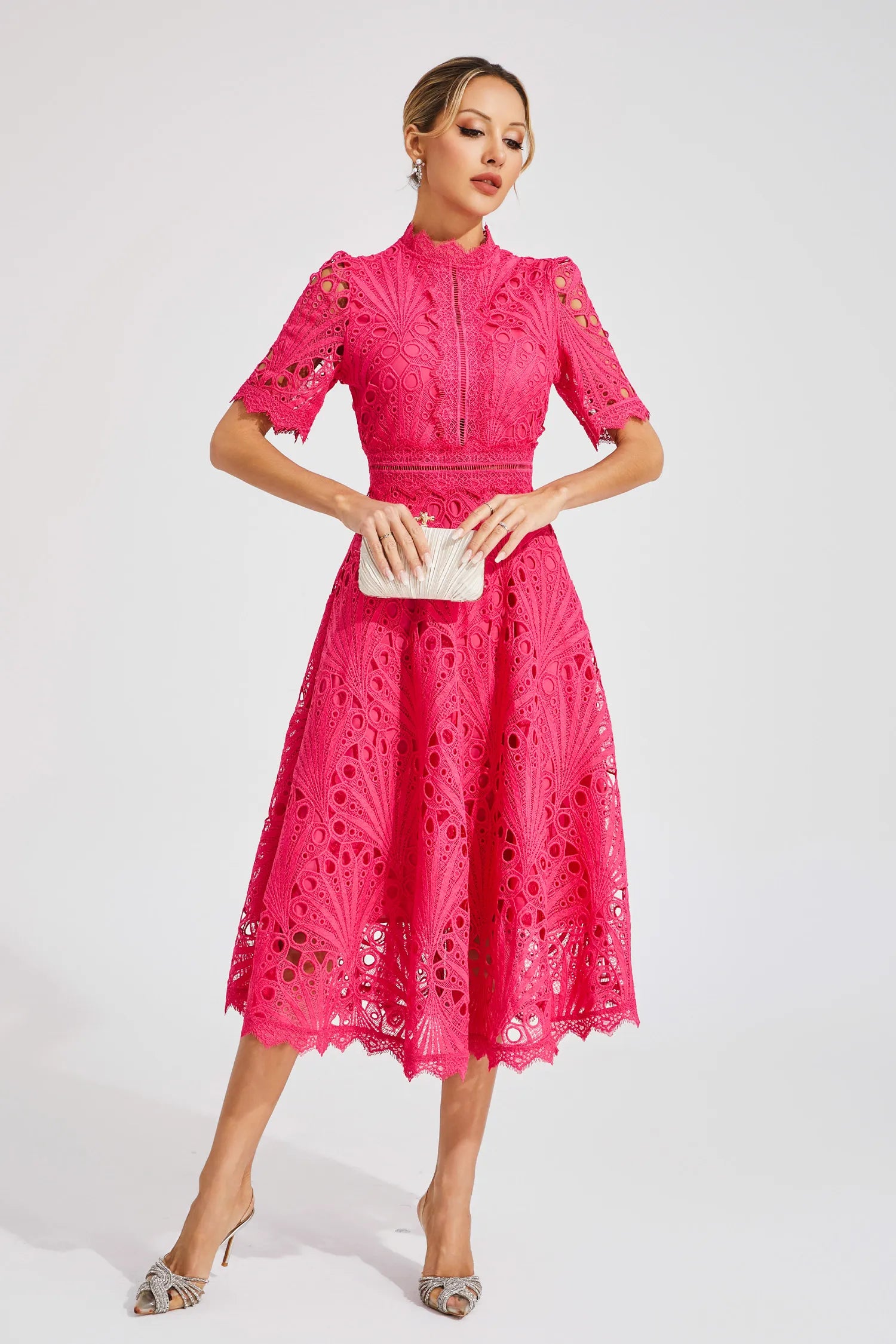 Ruby Hayes | Lace A-Line Midi Wedding Dress
