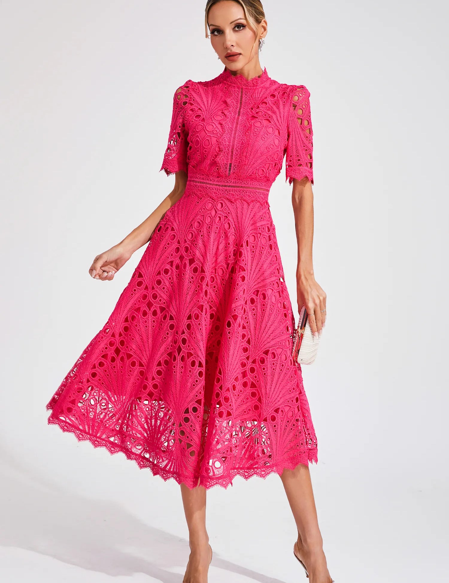 Ruby Hayes | Lace A-Line Midi Wedding Dress