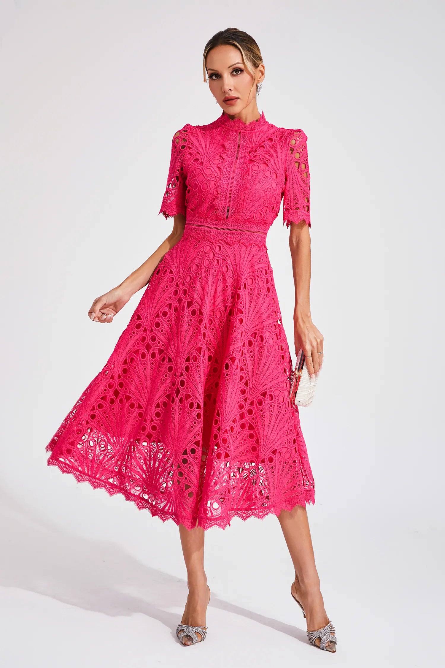 Ruby Hayes | Lace A-Line Midi Wedding Dress
