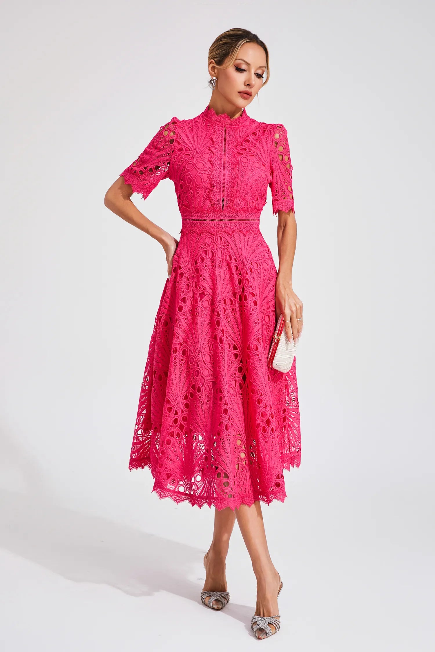 Ruby Hayes | Lace A-Line Midi Wedding Dress