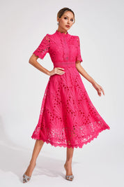 Ruby Hayes | Lace A-Line Midi Wedding Dress