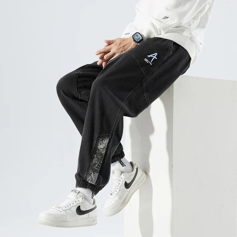 Elliot Barnes | Men's Denim Jogger Jeans – Elasticated Drawstring Waist