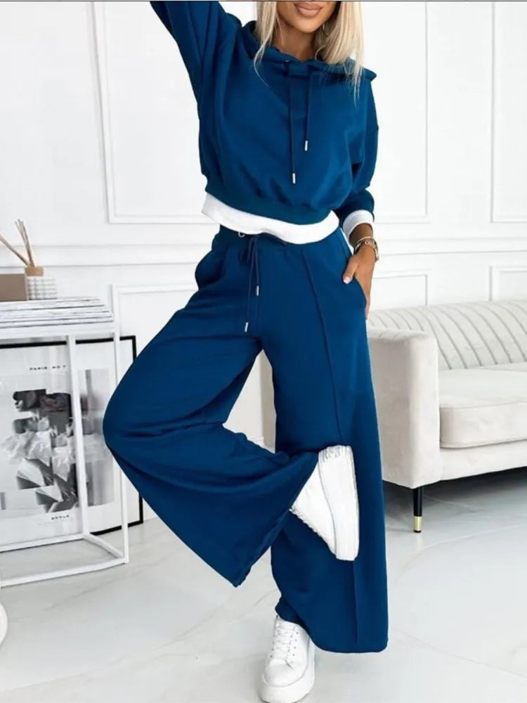 Grace Williams | Two-Piece Purple Jogger Lounge Set For Women