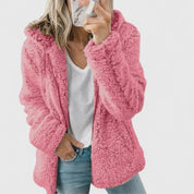 Florence Kingsley | Teddy Faux Fur Coat With Hood