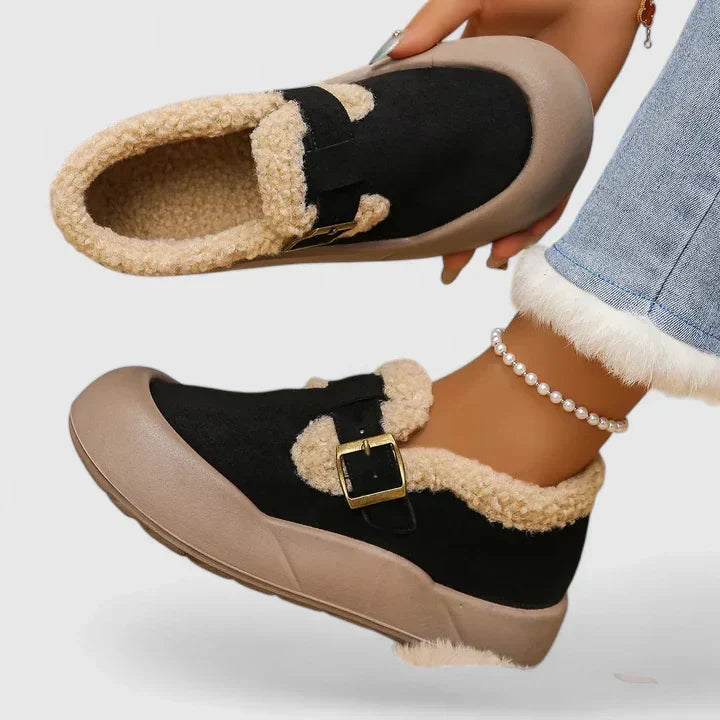 Poppy Hartridge | Suede Ankle Boots With Faux Fur Lining