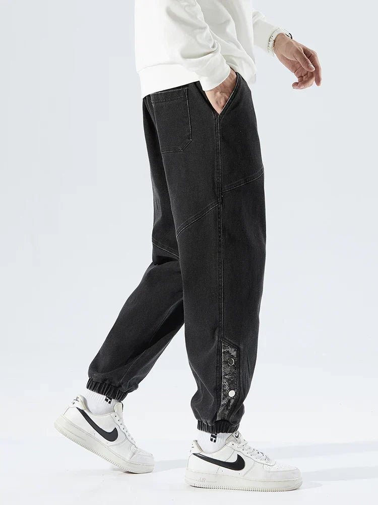 Elliot Barnes | Men's Denim Jogger Jeans – Elasticated Drawstring Waist