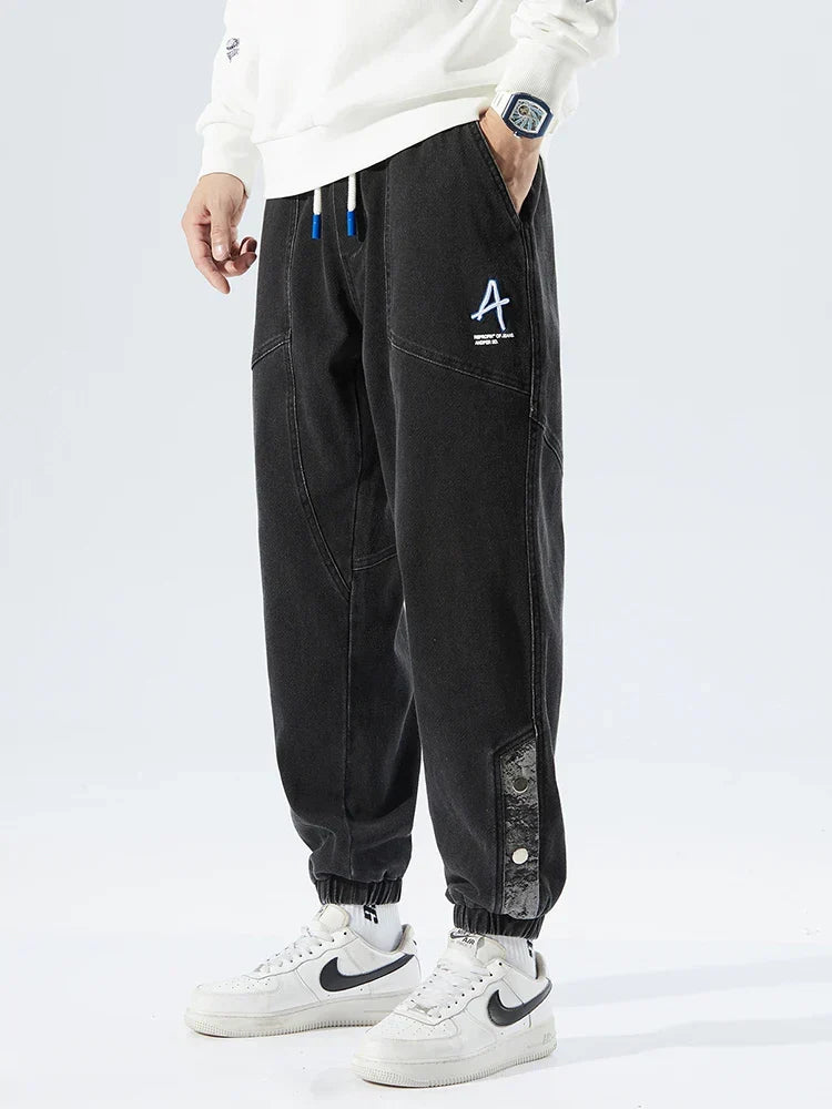 Elliot Barnes | Men's Denim Jogger Jeans – Elasticated Drawstring Waist