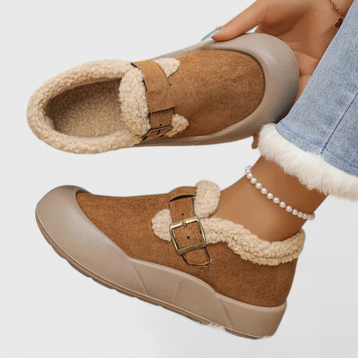 Poppy Hartridge | Suede Ankle Boots With Faux Fur Lining