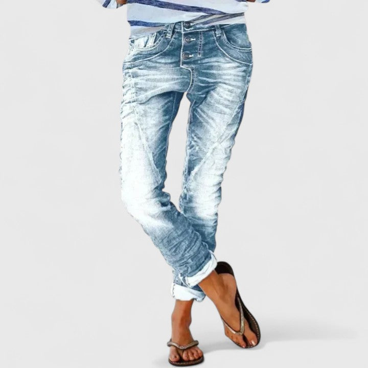 Imogen Sheppard | Distressed Denim Skinny Jeans