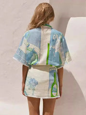 Nadia Whitmore | Summer Printed Wrap Dress