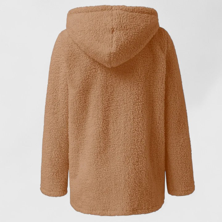 Florence Kingsley | Teddy Faux Fur Coat With Hood