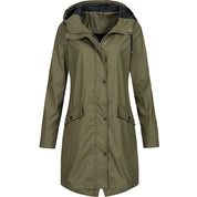 Phoebe Cartwright | Longue veste de pluie imperméable à capuche