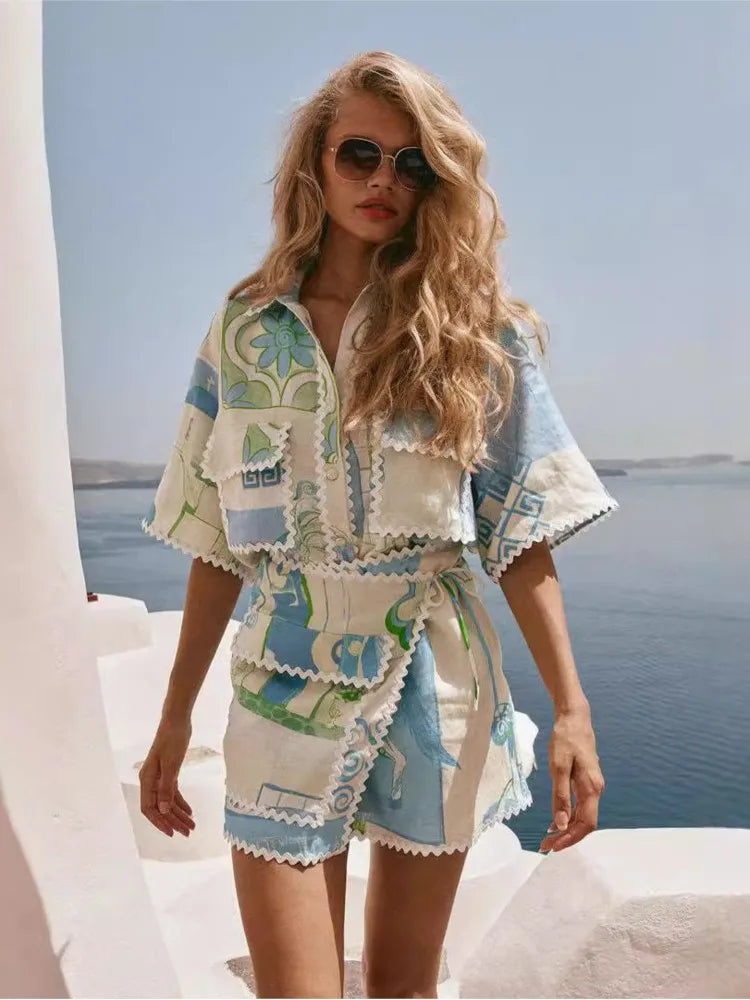 Nadia Whitmore | Summer Printed Wrap Dress