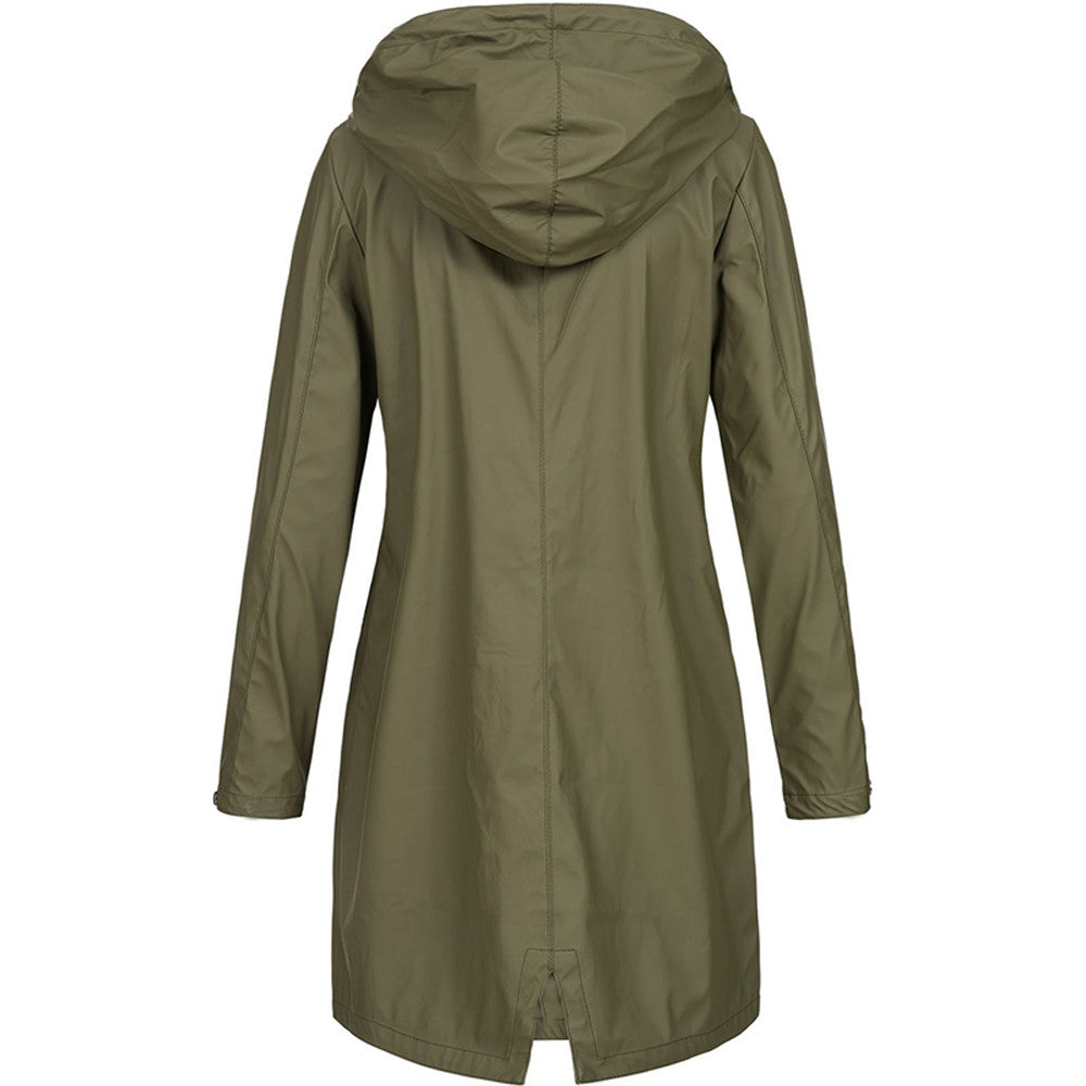 Phoebe Cartwright | Longue veste de pluie imperméable à capuche