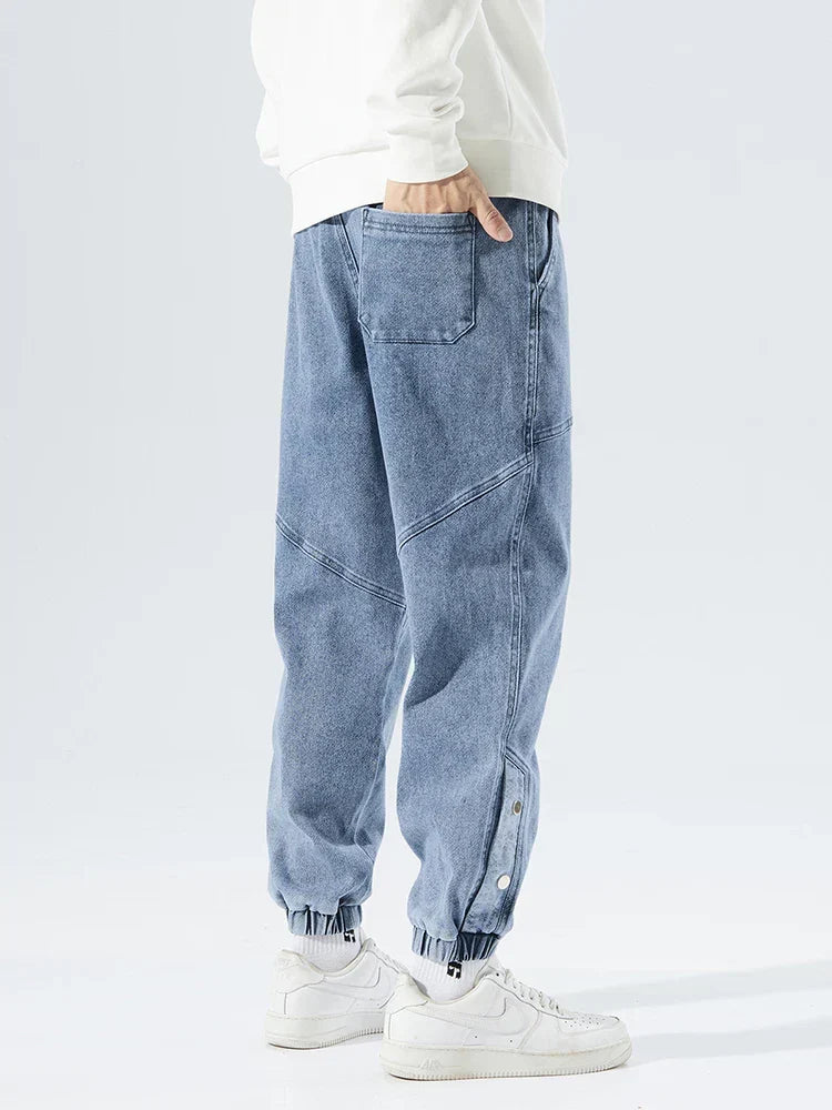 Elliot Barnes | Men's Denim Jogger Jeans – Elasticated Drawstring Waist