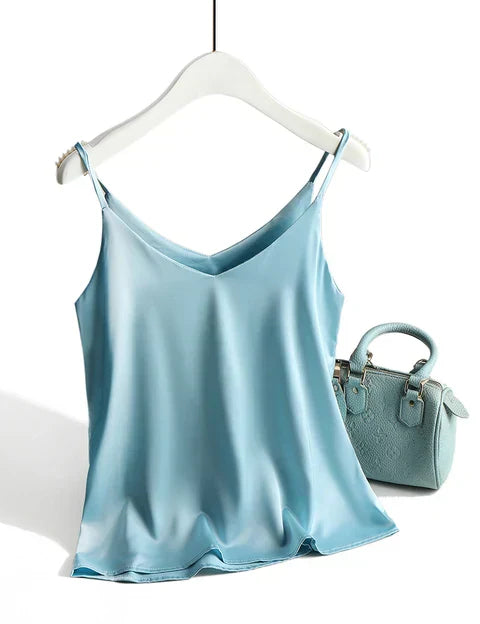 Samara Knight | Satin V-Neck Cami Top for Women