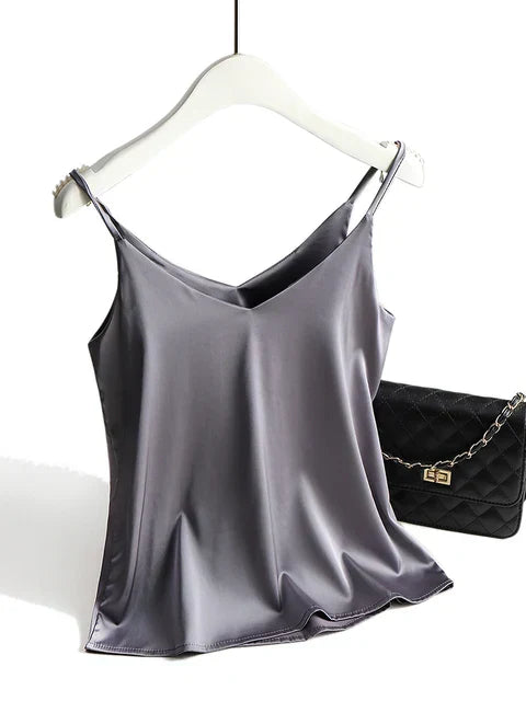 Samara Knight | Satin V-Neck Cami Top for Women