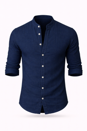 Samuel Hayes | Linen Henley Shirt