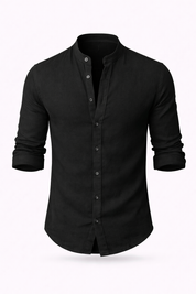 Samuel Hayes | Linen Henley Shirt
